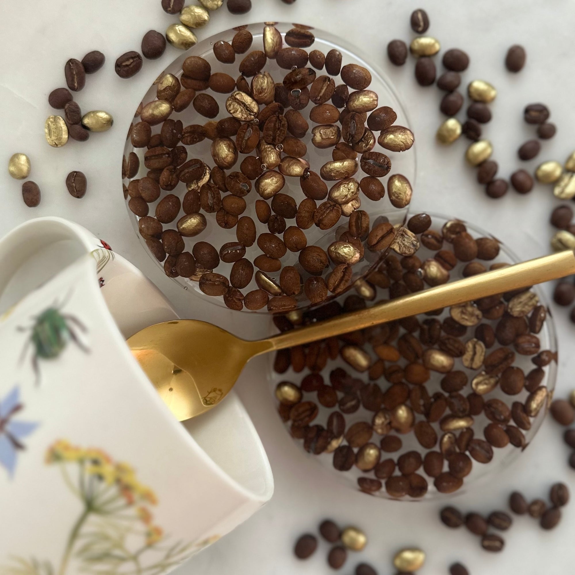 Coffee Bean Resin Coasters